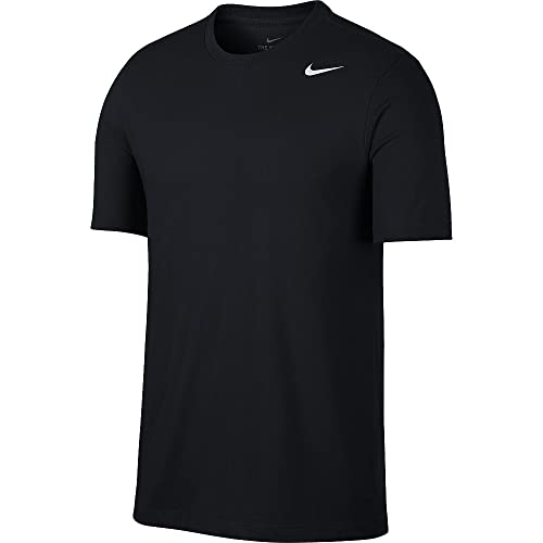 Nike M Nk Dry Tee Dfc Crew Solid Uomo, Black/White, L