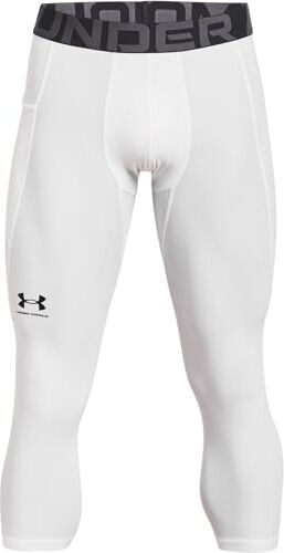 Under Armour UA HG 3/4 Legging, Pantaloni Uomo, Bianco, L