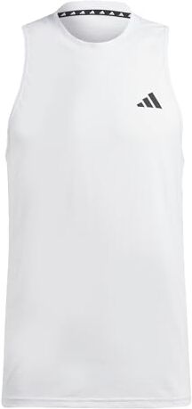 Adidas Train Essentials Feelready Training Sleeveless T-Shirt, Uomo, White/Black, XS