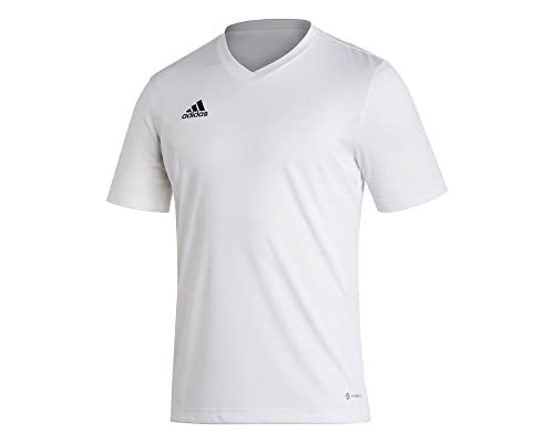 Adidas Entrada 22 Short Sleeve Jersey, T-shirt Uomo, White, XS