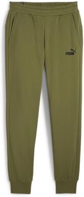 Puma Pantaloni Logo Ess FL Cl (S), Lavorati a Maglia Uomo, Verde Oliva, XL