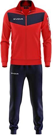 GIVOVA TUTA VISA TRIACETATO 4S ROSSO/BLU Tg. XL