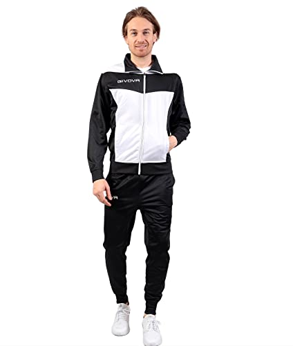 GIVOVA TUTA VISA TRIACETATO 4S NERO/BIANCO Tg. 2XL