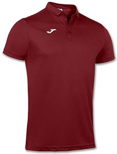 Joma Maglietta Polo Hobby a Manica Corta da Uomo, Bordeaux, S