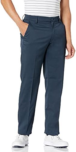 Amazon Essentials Pantaloni Elasticizzati con Taglio Dritto Uomo, Blu Marino, 40W / 34L