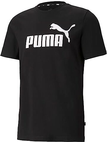 Puma Ess Logo Tee Maglietta, Black, 3XL Uomo