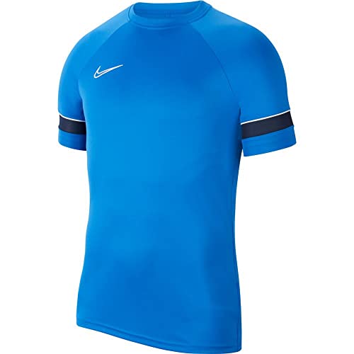 Nike M Nk DF Acd21 Top SS Maglia a Maniche Corte, Blu/Bianco/Ossidiana/Bianco, XS Uomo