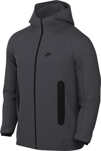 Nike -060 Tech Fleece Felpa con Cappuccio Uomo Anthracite/Black Taglia L