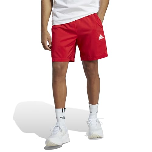 Adidas Aeroready Essentials Chelsea 3-stripes Shorts Pantaloncini, Better Scarlet/White, XS Corto Uomo