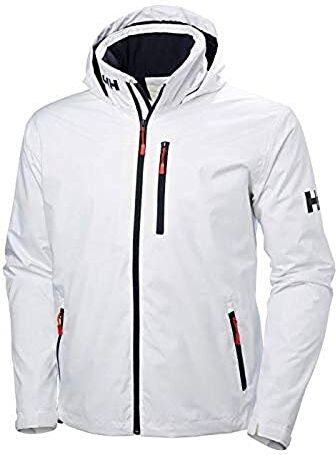 Helly Hansen Uomo Crew Hooded Midlayer Jacket, Bianco, M