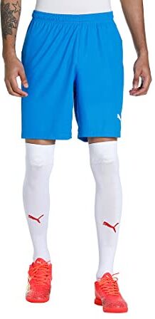 Puma LIGA Shorts Core, Pantaloncini da Calcio, Uomo, Blu (Electric Blue Lemonade/White), L