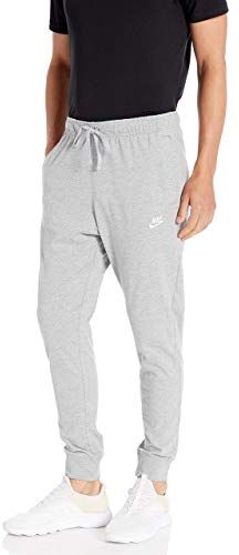 Nike M NSW Club Jggr JSY, Pantaloni Sportivi Uomo, Dk Grey Heather/(White), 2XL-T