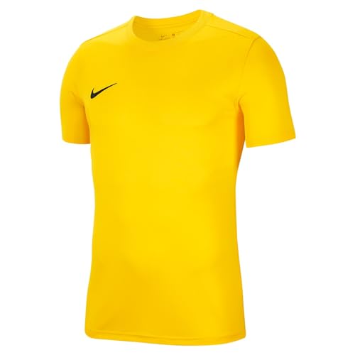 Nike M Nk Dry Park VII JSY SS, Maglietta a Maniche Corte Uomo, Giallo (Tour Yellow/Black), L