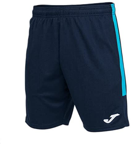 Joma Bermuda Eco Championship, Blu Navy/Turchese Fluo, XL Uomo