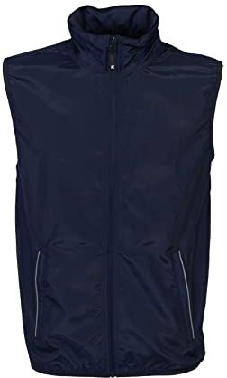 CHEMAGLIETTE! - ABBIGLIAMENTO E PERSONALIZZAZIONI Chemagliette Smanicato Uomo Antivento Gilet Alta Visibilità Giacca Catarifrangente, Giubbino Impermeabile Leggero Sportivo Per Ciclismo Calcio Running Moto Richiudibile Modello FIU