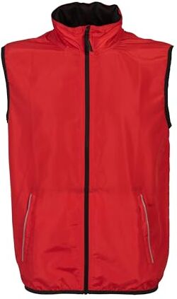 CHEMAGLIETTE! - ABBIGLIAMENTO E PERSONALIZZAZIONI Chemagliette Smanicato Uomo Antivento Gilet Alta Visibilità Giacca Catarifrangente, Giubbino Impermeabile Leggero Sportivo Per Ciclismo Calcio Running Moto Richiudibile Modello FIU