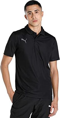 Puma Teamliga Sideline Polo, Camicia Uomo,  Black- White, XXL