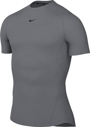 Nike M NP DF Tight Top SS Maglia Lunga Uomo Smoke Grey/Black Taglia XL