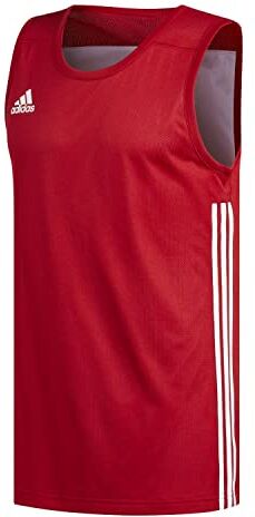 Adidas 3G Speed Reversible Sleeveless Jersey, Maglia da Basket Uomo, Power Red/White, M