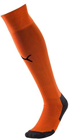 Puma Team Liga Socks Core Calzettoni da Calcio, Arancione (Golden Poppy/Black), 31-34 Uomo