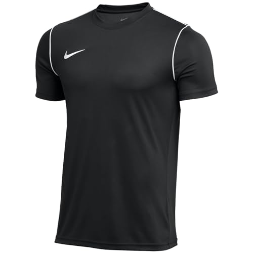 Nike Park 20, Maglia Manica Corta Unisex-Adulto, Nero/Bianco/Bianco, L