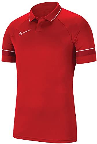 Nike Academy 21 Polo Uomo Red/White S