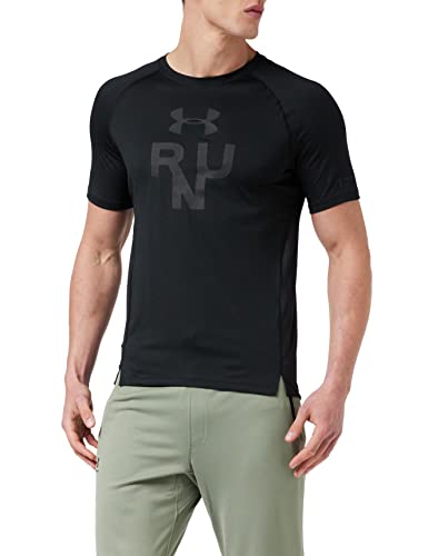 Under Armour Qualifier Glare Maglietta a Maniche Corte, Uomo, Nero, XL