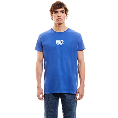 Inter T-Shirt Regular, Unisex-Adulto, Blu Royal, Medium