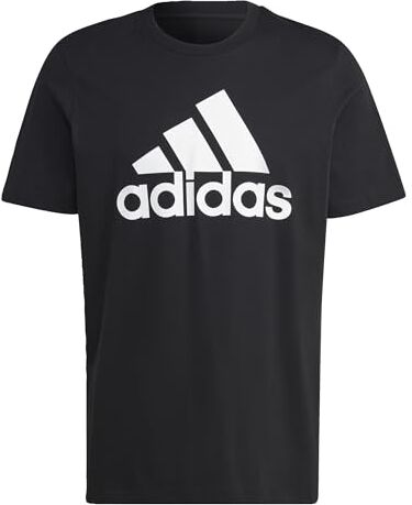 Adidas T-Shirt Uomo Black/White Taglia 4XLT