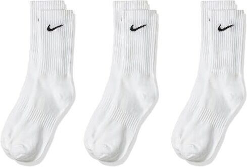 Nike Socks Everyday Ltwt, Calzini Uomo, Bianco (White/Black), M