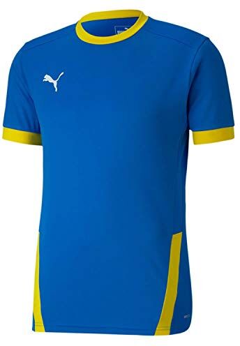 Puma Teamgoal 23 Jersey, Maglietta a Maniche Corte Uomo, Blu (Electric Blue Lemonade-Cyber Yellow), XXL