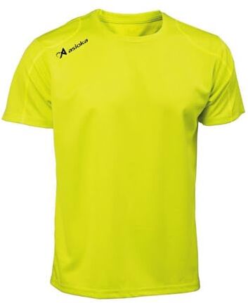 Asioka 75/09 Maglietta a Maniche Corte, Unisex Adulto, Unisex Adulto, , Giallo Fluo, M