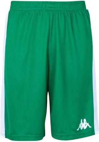 Kappa Caluso, Pantaloni da Basket Unisex-Adulto, Verde, 8 Anni