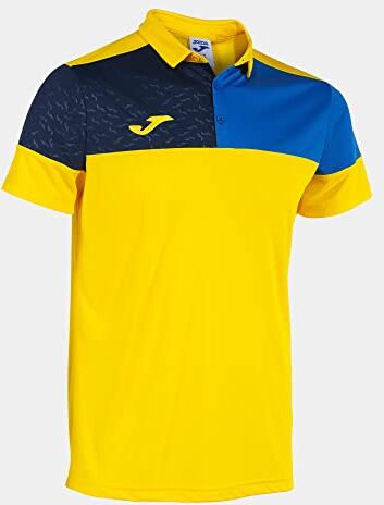 Joma Polo m/c Uomo Crew V Giallo Blu Reale Blu Navy