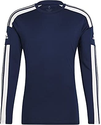 Adidas Squadra 21 Long Sleeve Jersey, Maglia Lunga Uomo, Team Navy Blue/White, XS