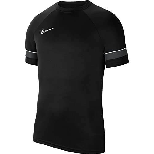 Nike Dri-Fit Academy 21, Maglia Manica Corta Uomo, Nero (Nero/Bianco/Antracite/Bianco), Small