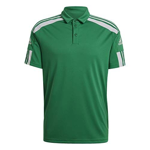Adidas Squadra 21 Short Sleeve Polo Shirt, Uomo, Team Green/White, XL