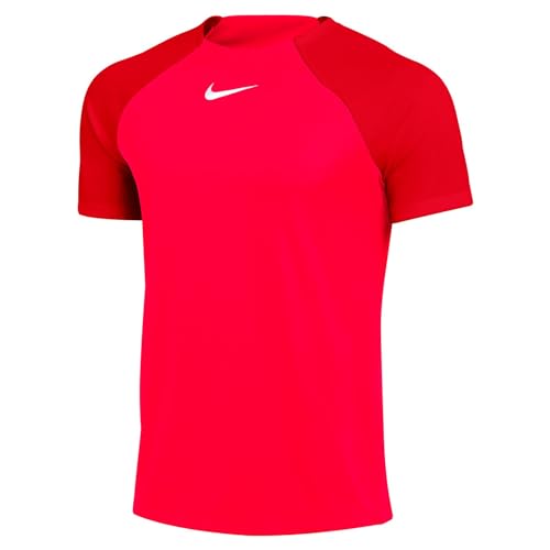 Nike DF Academy PRO T-Shirt, Bright Crimson/University Red, S Uomo