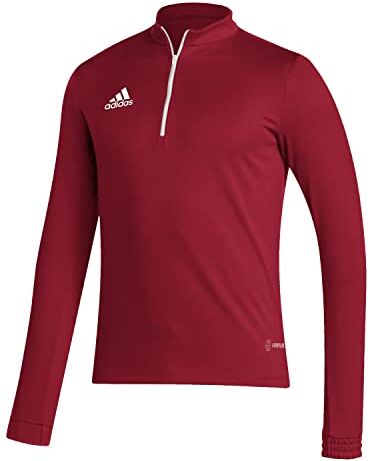 Adidas Entrada 22 Training Long Sleeve Sweatshirt, Maglia da Allenamento Maniche Lunghe Uomo, Team Power Red 2, M