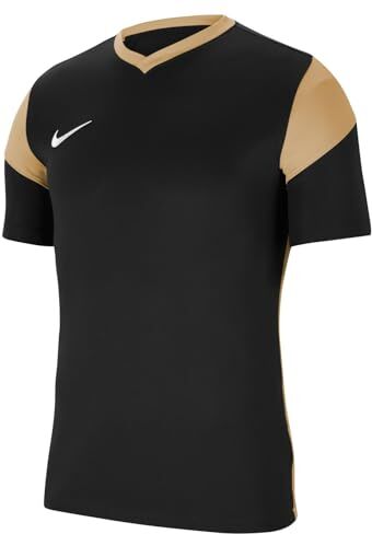 Nike Park Derby III, Maglietta a Manica Corta Uomo, Nero (Nero/Jersey Gold/White), 2XL