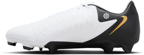 Nike Phantom Gx II Academy, Scarpe da Calcio Uomo, White/Black/Mtlc Gold Coin, 40 EU