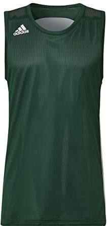 Adidas 3G SPEE Rev Jrs, T-Shirt Uomo, Dark Green/White, XLT