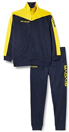 GIVOVA Tuta Roma Triacetato, Blu/Giallo, 4XS