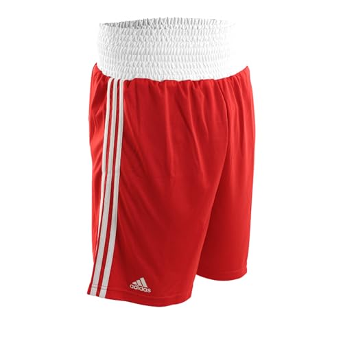 Adidas Pantaloncini da Boxe da Uomo, Taglia XS, Colore: Rosso