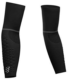 COMPRESSPORT Armforce Ultralight, Manicotti di compressione Unisex adulto, Nero, 2 anni confezione da