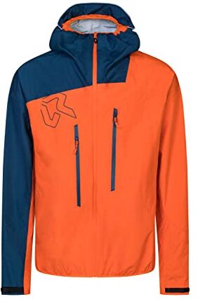 Rock Experience MT WATKINS 2.0 HOODIE Giacca 0630 FLAME+1484 MOROCCAN BLUE L