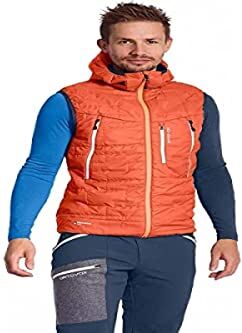 ORTOVOX Swisswool Piz Boè Vest M, Gilet Uomo, Deserto Arancione