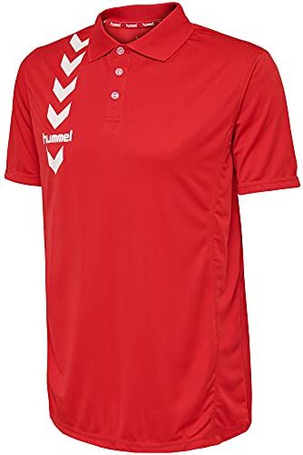 hummel Essential Polo Rosso 100% Poliestere Taglia, Unisex-Adulto