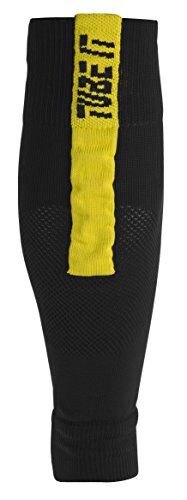 Uhlsport Uomo Tube IT Sleeve calzini, Uomo, , Nero/Giallo limone, 37-40