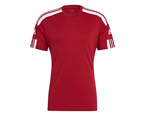 Adidas Squadra 21 Short Sleeve Jersey T-shirt, Team Power Red/White, M Uomo